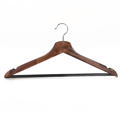 Thickened solid wood hangers vintage log clothing store clothes hangers clothes hangers high-grade solid wardrobe hangers clothes